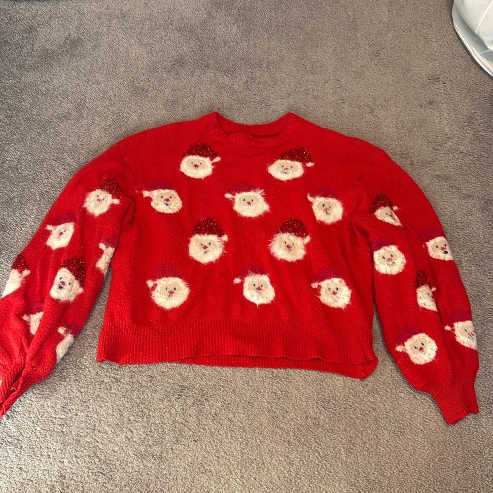 Santa Crop Top Sweater